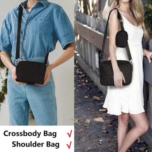 Vista 7 de lifwimner Crossbody Bags for Women with Coin Purse Pouch Small Quilted Shoulder Clutch Handbags 2 Size Bags