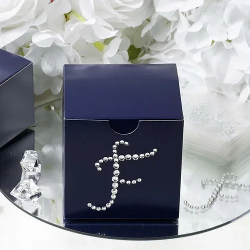 Vista 26 de Efavormart - Paquete de 12 calcomanías transparentes con monograma de diamantes de imitación de 1.5 pulgadas, calcomanías autoadhesivas para cajas