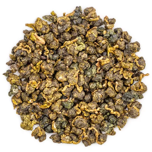 Vista 11 de Oriarm Bi Tan Piao Xue - Té verde jazmín hojas sueltas – Hojas de té verde chino con flores de jazmín – Yuqian 3er grado – 3.53 onzas (3.53 onzas)