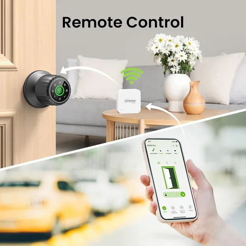 Vista 3 de GHome G2 Smart WiFi Gateway, Hub WiFi para Cerraduras Inteligentes, Control Remoto, Gateway G2 para Aplicación de Cerradura TT/DD, WiFi 2.4Ghz