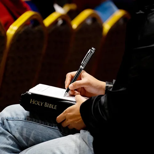 Vista 3 de Fumete 20 bolígrafos cristianos a granel para el Día del Padre Cristiano, regalos de la iglesia cristiana con versículos de la Biblia, suministros