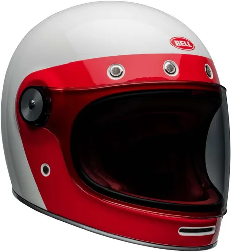 Vista 13 de Bell Bullitt - Casco (rayas blanco perlado brillante/rojo/azul - S)