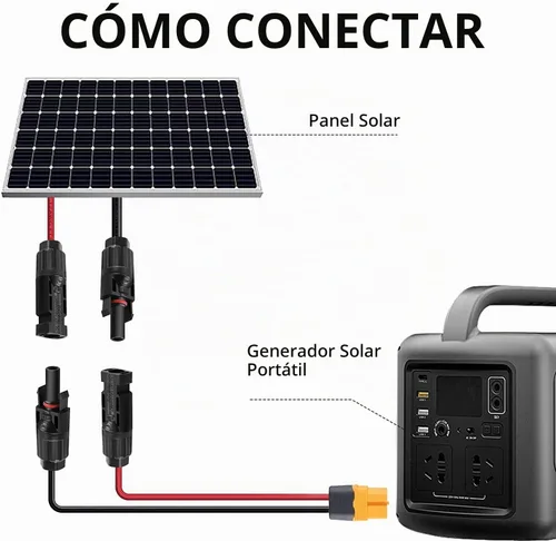 Vista 4 de Cable de Extensión de Carga Solar a XT60 de 25 pies 12AWG Adaptador XT60 a Cable Conector de Panel Solar Compatible con Ecoflow River Delta Series
