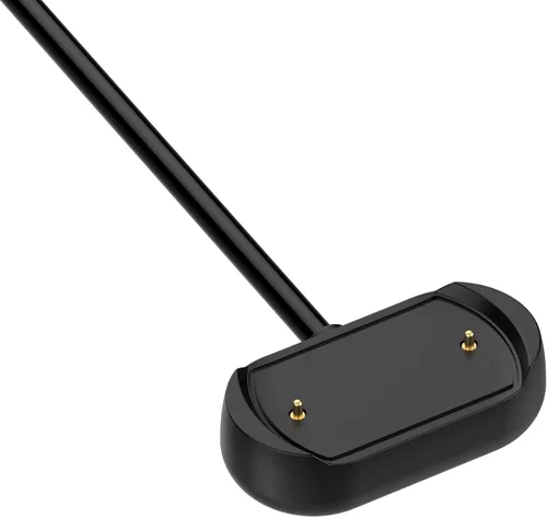Vista 6 de Cargador de repuesto compatible con Amazfit Bip 5/Bip 5 Unity/Bip 3/Bip 3 Pro/T-Rex Pro Cable de carga magnético USB de 3.3 pies para cargador Negro