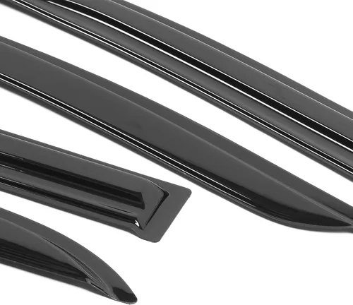 Vista 8 de IKON MOTORSPORTS Viseras de ventana compatibles con Honda Accord 2003-2007, deflectores de viento de ventana lateral externa JDM ahumados