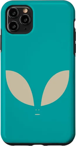 Vista 11 de Funda Alien minimalista beige verde azulado para iPhone 15
