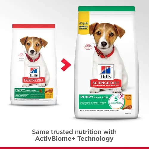 Vista 3 de Hill's Science Diet, Alimento Seco para Perro Desarrollo Saludable para Cachorros, Trozos pequeños