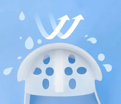 Vista 2 de Protector de incisión de tráquea, protector ajustable para el cuello, protector de estoma de cuello a prueba de polvo con filtro de carbón activado