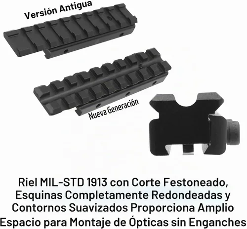 Vista 5 de UTG soporte adaptador de New Gen Dovetail a Picatinny/ soporte adaptador weaver