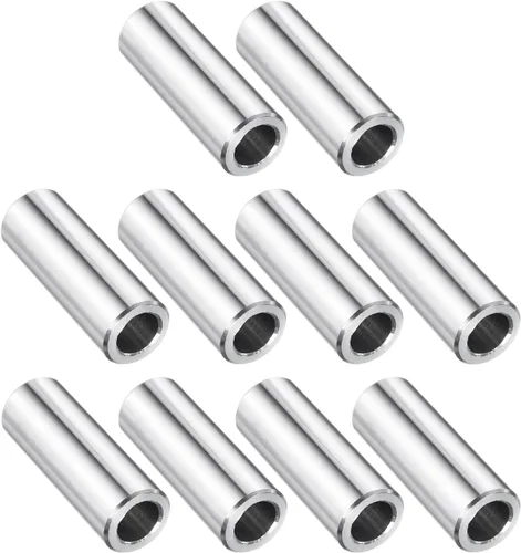 Vista 52 de uxcell 10 piezas de espaciador de acero inoxidable de 3/8" de diámetro interno x 3/4" de diámetro exterior x 1" de longitud, espaciador de rosca