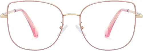 Vista 2 de kachawoo Gafas de sol polarizadas ojo de gato con clip magnético en gafas cuadradas de luz azul para mujer
