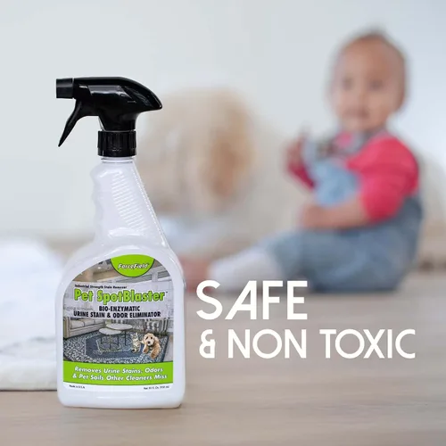 Vista 3 de ForceField® Pet SpotBlaster - Eliminador de manchas y olores de orina bio-enzimático, 32 onzas