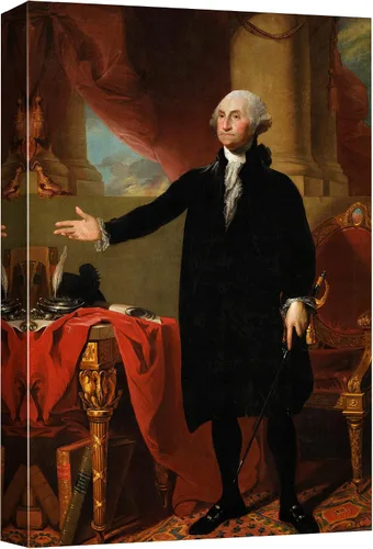 Vista 13 de wall26 - Retrato de Thomas Jefferson por Rembrandt Peale (3er Presidente de los Estados Unidos) - Serie de Presidentes Estadounidenses - Arte