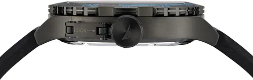 Vista 2 de Nautica NAPGLF116 Glenrock Lagoon Reloj con correa de silicona negra IPnegronegro Negro
