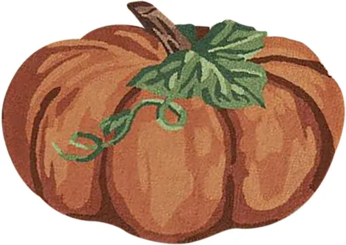 Vista 3 de Alfombra de calabaza de otoño, 31 x 22 pulgadas, antideslizante, lavable, tapete de bienvenida, bonito tapete de Halloween, Acción de Gracias