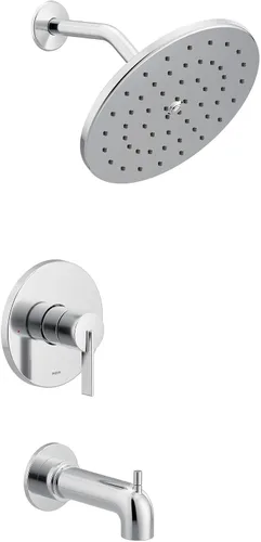 Vista 9 de Moen UT3363EPBG Cia M-CORE 3-Series 1-Handle Eco-Performance - Kit de molduras para bañera y ducha, requiere válvula, oro cepillado