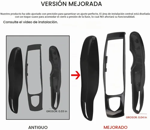 Vista 5 de QBUC Funda para llavero Porsche, 3 piezas pintadas compatibles con Porsche Cayenne Panamera Macan 911 Boxter Cayman (negro)