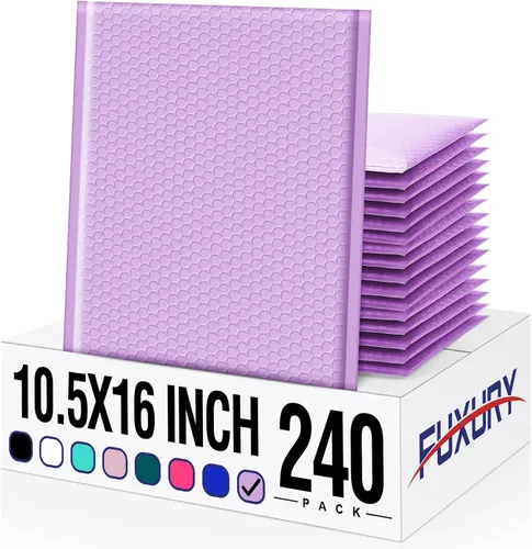 Vista 12 de Fuxury Sobres de burbujas de 8.5 x 12 pulgadas, paquete de 240 sobres grandes de burbujas utilizables de 8.5 x 11 pulgadas de grosor para enviar