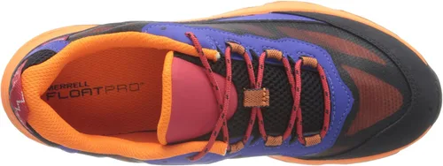 Vista 5 de Merrell Moab Speed Low impermeable para niño (bebéniño pequeñoniño grande), azulnegronaranja