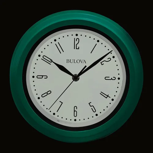 Vista 4 de Bulova C4892 Darian Reloj de pared decorativo moderno con esfera iluminada trasera, luz trasera totalmente iluminada automática, manecilla