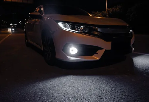 Vista 6 de iJDMTOY OEM reemplaza xenón blanco LED halo Angel Eyes proyector lente retrofit faros antiniebla compatibles con Honda Civic Sedan/Coupe/Hatchback