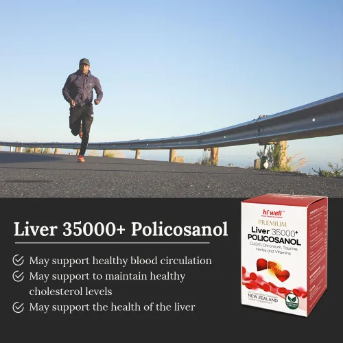 Vista 3 de Hi Well Premium Liver 35000+ Policosanol 33.4mg 60Cápsulas Vegetarianas