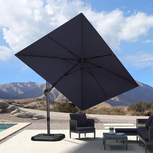 Vista 221 de PURPLE LEAF Paraguas al aire libre con base 8' x 8' protección solar verde Manzana Verde (Apple Green)