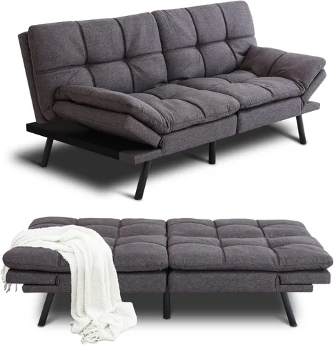 Vista 15 de Opoiar 267PU-BK Sofá cama, negro-1