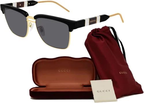 Vista 3 de Gucci GG603S Square Sunglasses for Men BUNDLE with Designer iWear Complimentary Eyewear Kit