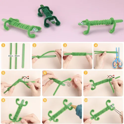 Vista 4 de Limpiadores de pipas Suministros de Artes y Manualidades para Niños 2.20 Multicolor
