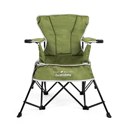 Vista 8 de Baby Delight Silla portátil Go with Me Grand Deluxe para niños Interior y exterior Moss Bud Green Verde musgo