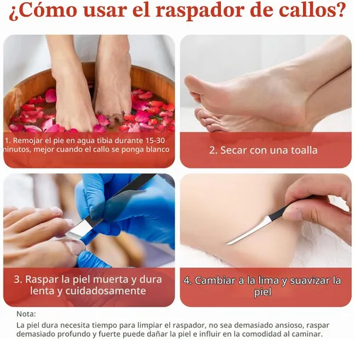 Vista 4 de cobee Juego de 6 piezas para eliminar uñas encarnadas, herramienta para uñas encarnadas y removedor de callos con caja de almacenamiento