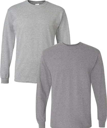 Vista 9 de Gildan - Camiseta DryBlend de manga larga para adulto, estilo G8400, paquete de 2
