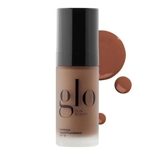 Vista 10 de Glo Skin Beauty Base líquida luminosa con SPF 18 (Alabastro) - Maquillaje mineral, mejora el tono desigual de la piel, suaviza y corrige