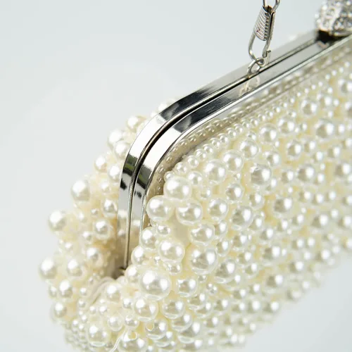 Vista 8 de Bolso de noche Pearl Clutch Bolso de boda GIfts para mujer