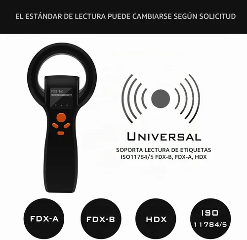 Vista 3 de Almacenamiento de datos universal FDX-A/FDX-B/HDX 16000 del escáner del microchip de Smoostart Function Menu - More Adjustable Functions, 8cm Max