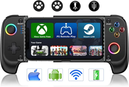 Vista 10 de Wireless Phone Controller for iPhone/Android No Deadzone, Mobile Gaming Controller Support Xbox Game Pass, Steam Link, GeForce Now, Call of Duty
