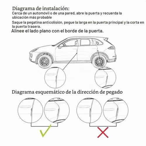 Vista 4 de 4 piezas de protector de borde de puerta universal de fibra de carbono real con textura tejida de sarga de 2 mm, protector antiarañazos para pintar
