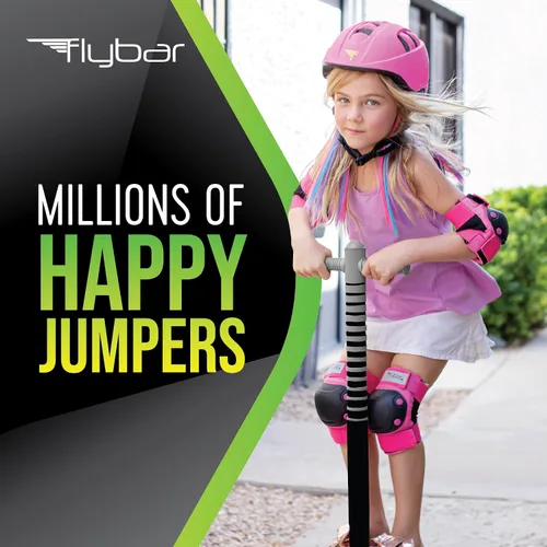 Vista 3 de Flybar Maverick 2.0 Vara de espuma de pogo para niños de 5 años en adelante, de 18 a 36 kg, juguetes para niños al aire libre, agarre de goma
