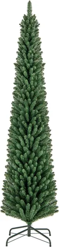 Vista 24 de GOFLAME Árbol de Navidad preiluminado de 5 pies, árbol de Navidad artificial con 180 luces LED, 10 modos de luz, 390 puntas de rama, soporte