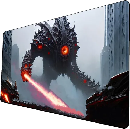 Vista 22 de Tapete de juego de cartas coleccionables AI Painting – Tapete de juego MTG con zonas, 24 x 14 pulgadas, tapete de juego MTG de alta calidad – El