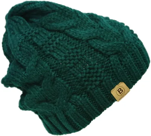 Vista 4 de BASICO Gorro de invierno para mujer, gorro de pescador de punto holgado para hombre