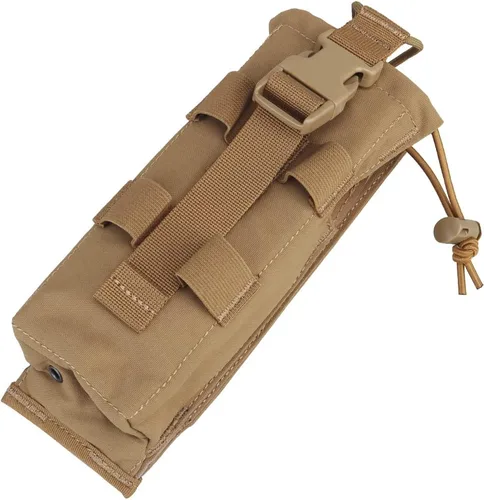 Vista 7 de Funda de radio táctica para cinturón de servicio Walkie Talkie modo de Eversión MOLLE Radio bolsa para chaleco, compatible con PRC 152 148 modelos