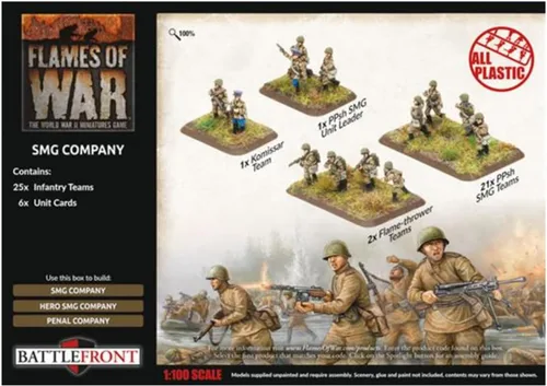 Vista 2 de Flames of War Guerra tardía: Compañía Soviética SMG (SBX80)