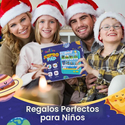 Vista 7 de HOMESTEC Astro Pad, juguetes de aprendizaje interactivos para niños de 3 4 5 6 años, tableta educativa de terapia del habla para niños, incluye