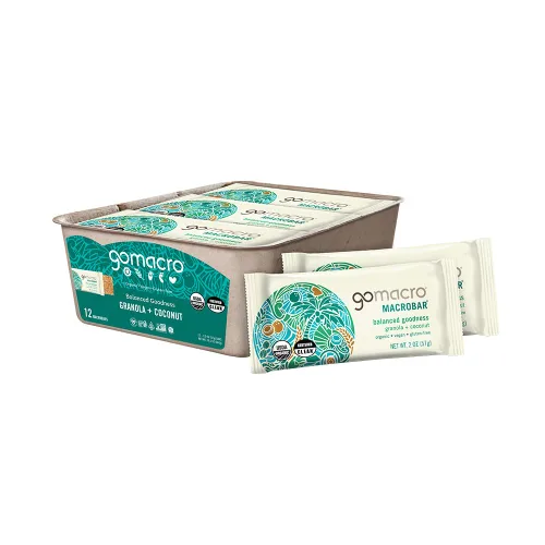 Vista 8 de Barritas de proteína GoMacro veganas y orgánicas