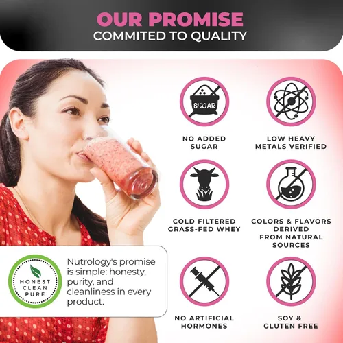 Vista 6 de Nutrology TRIPACT Proteína en polvo – Batido de reemplazo de comidas 7 en 1 con proteína de suero en polvo alimentado con hierba, guisante, arroz
