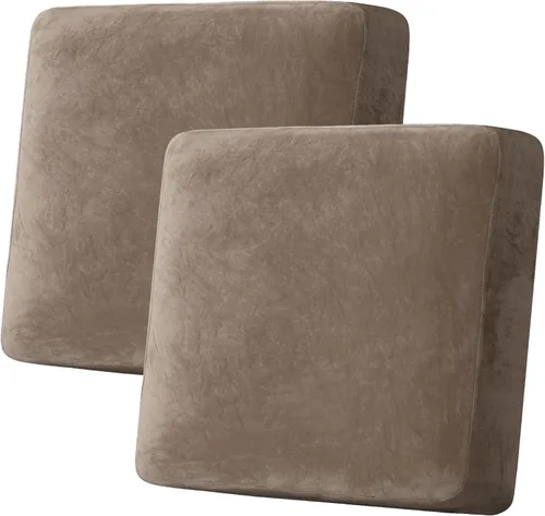 Vista 162 de H.VERSAILTEX Funda de cojín elástica de terciopelo para sofá, funda de cojín de felpa para cojines de silla, protector de muebles, cojín de asiento
