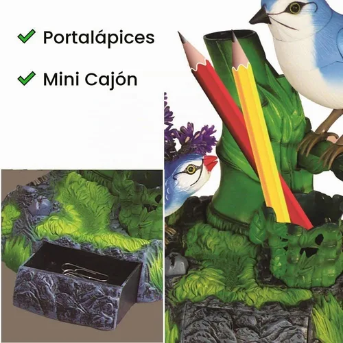 Vista 2 de Haktoys funciona con pilas, pájaros que cantan, Parent