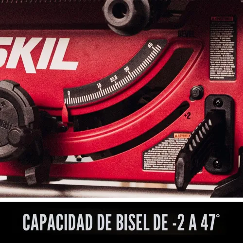 Vista 6 de Sierra de mesa portátil SKIL TS6307-00 de 10 pulgadas (25 cm) con soporte plegable de 15 amperios